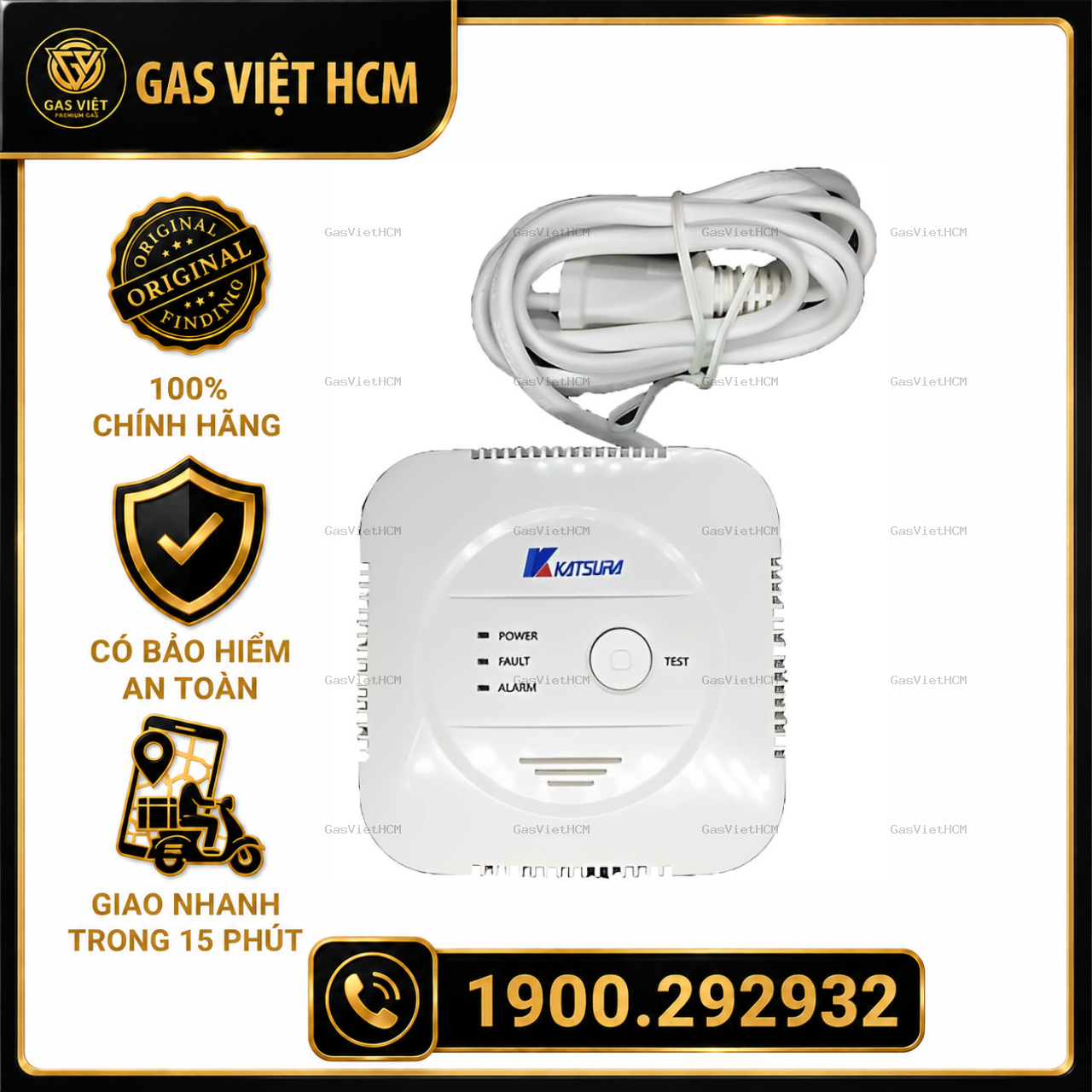 Thiết Bị Báo Rò Rỉ Gas Katsura KSA-C1 Nhập Khẩu Nhật Bản