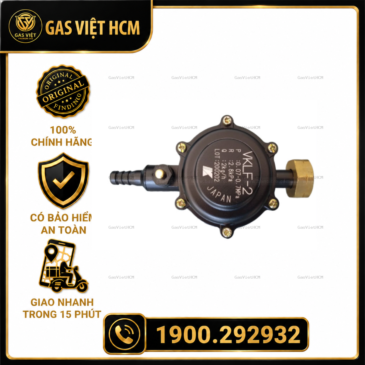 Van Gas Katsura VKLF-2 Dùng Cho Bình Gas Đỏ