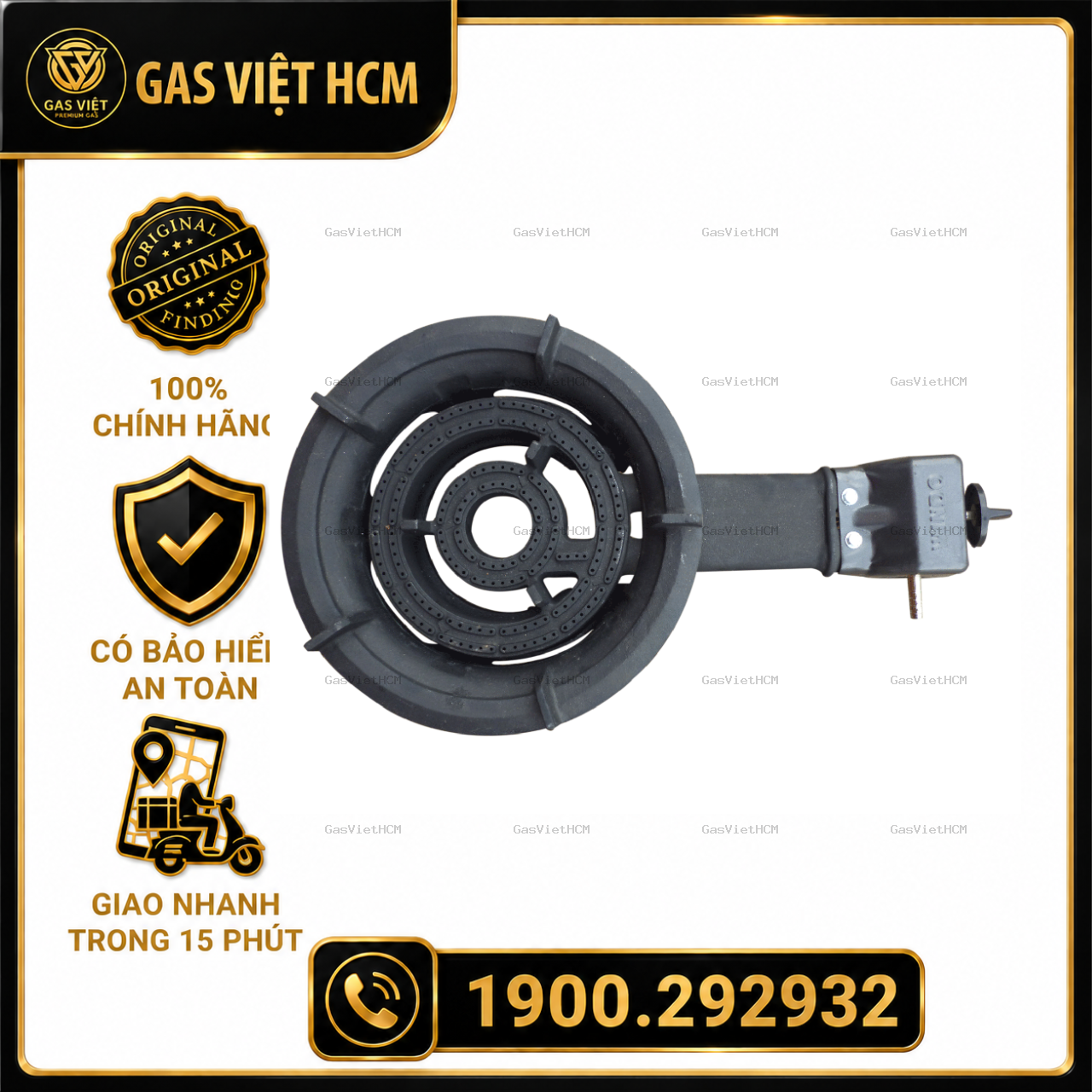 Combo Bếp Gas Công Nghiệp Windo 280C và Bộ Dây Van Ga