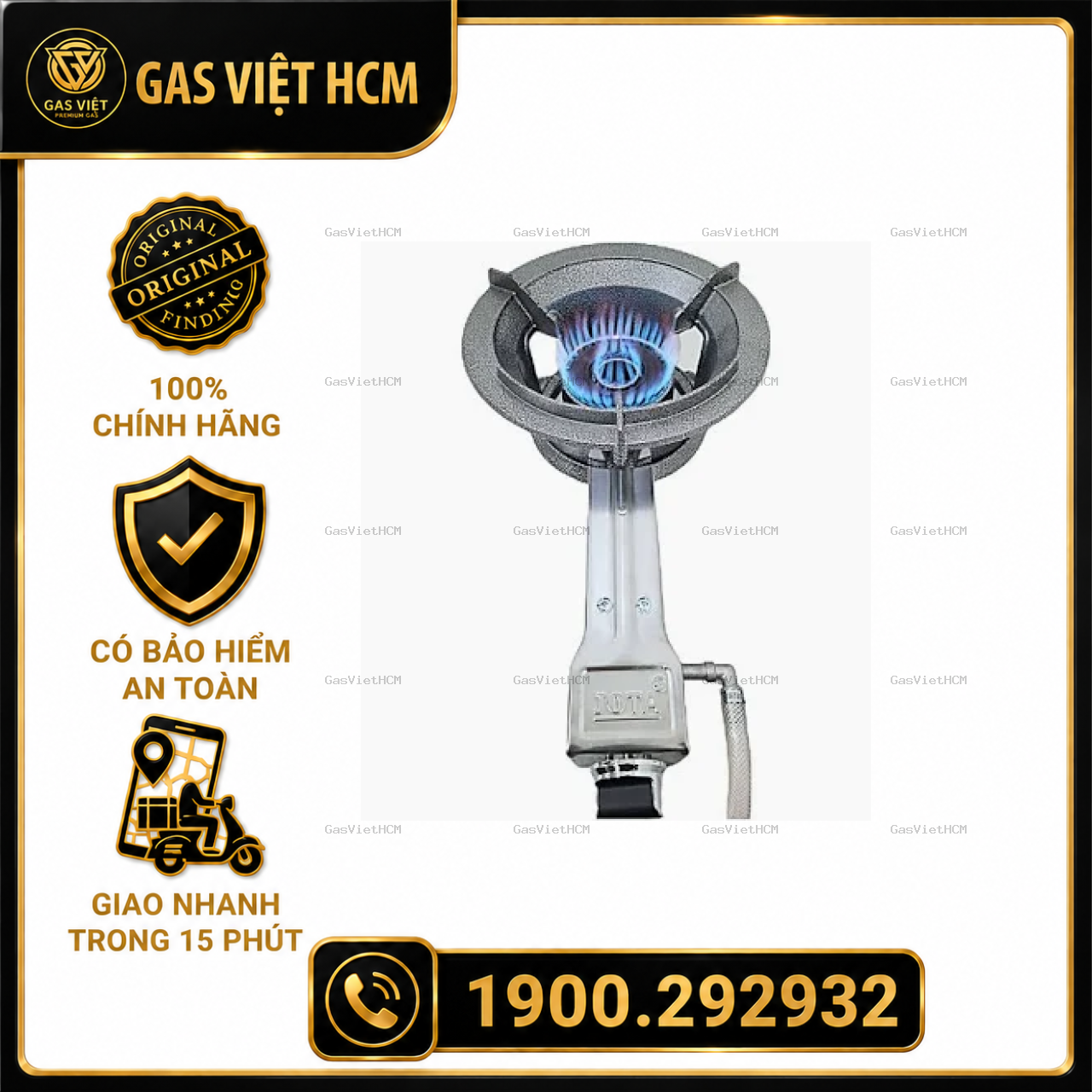 Combo Bếp Gas Khè và Bộ Dây Van Gas