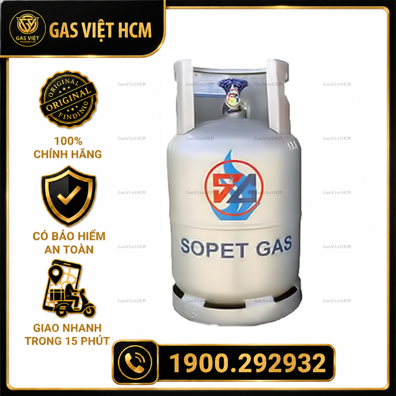 Giá Bình Gas SOPET Gas One Xám 12kg