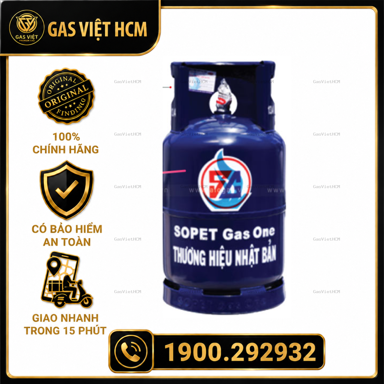 Bình Gas SOPET Xanh VT 12kg
