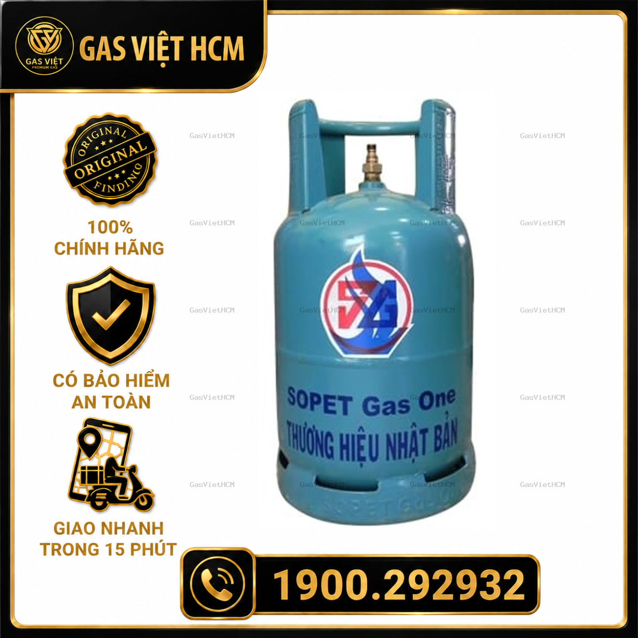 Bình Gas SOPET Xanh Petro 12kg